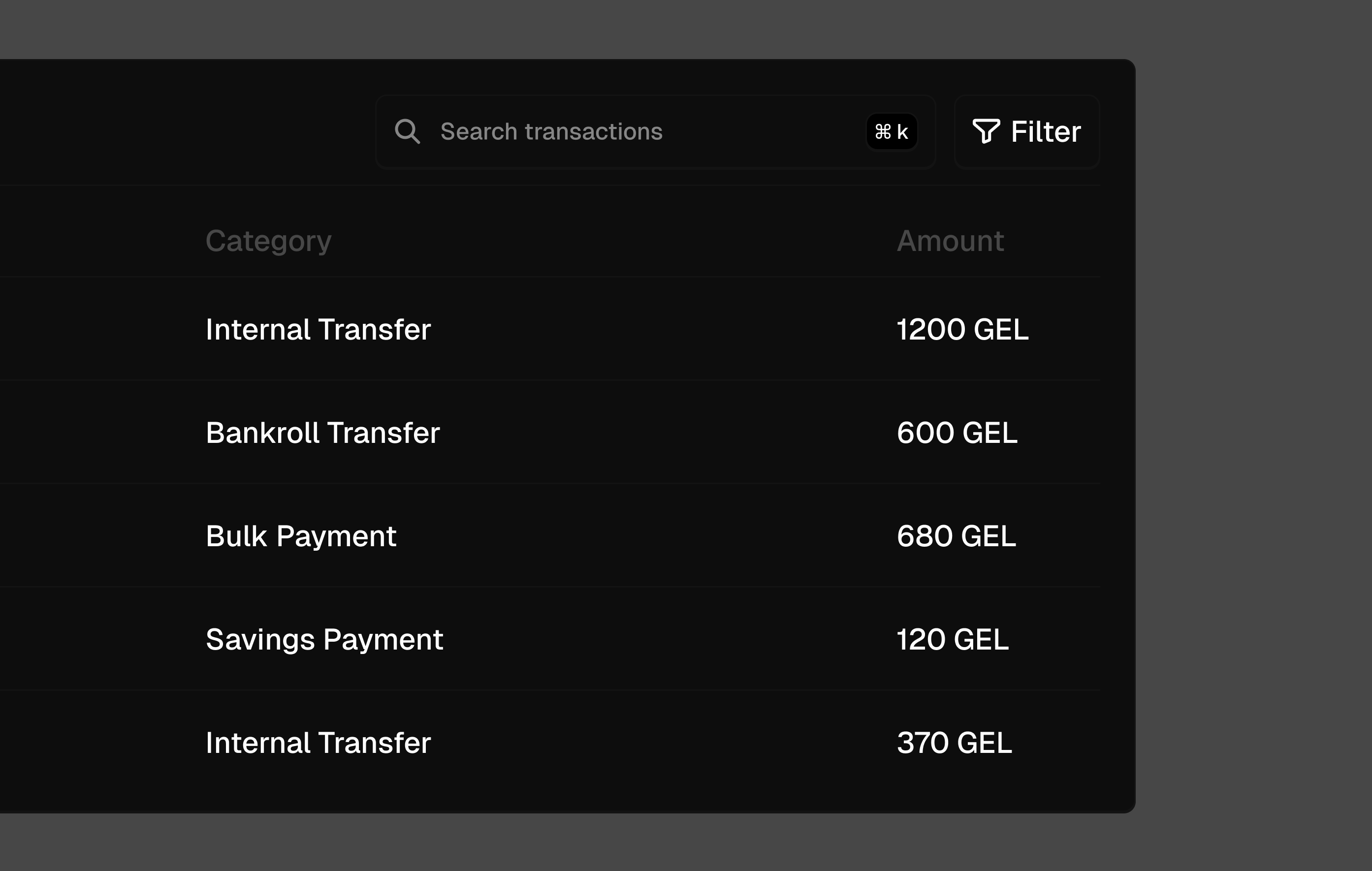 A screen of Bata Terelueli's business banking project