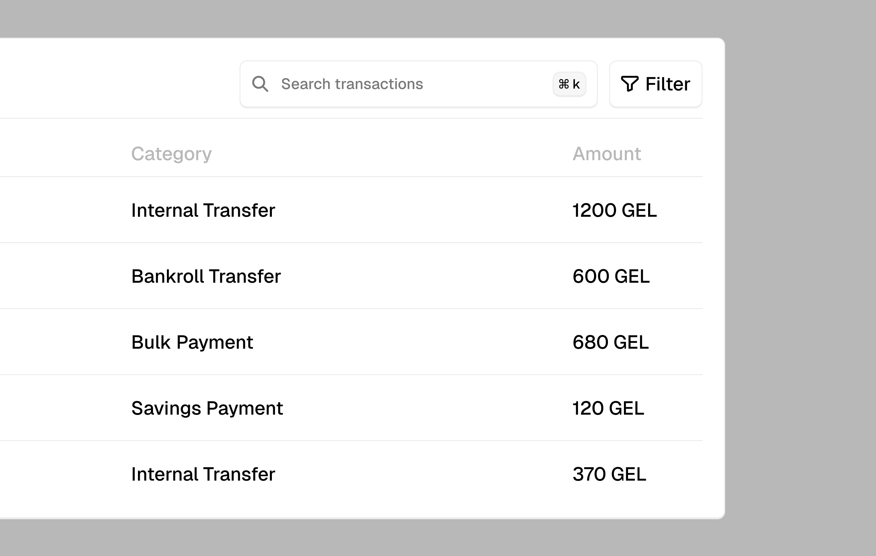 A screen of Bata Terelueli's business banking project