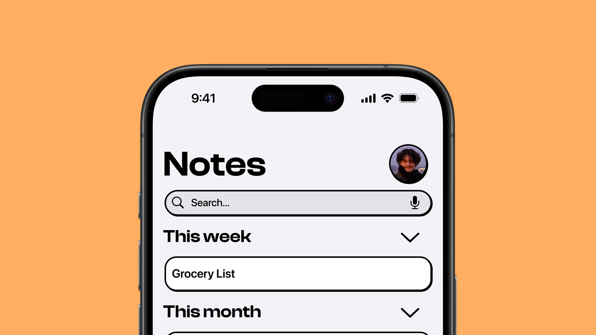 A screen of Bata Terelueli's Notes project